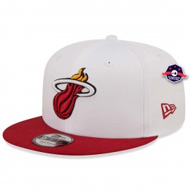 9Fifty Miami Heat Cappello - - Squadra Corona Bianca