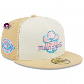 New Era Texas Rangers 59Fifty Cappello - - - Punto di cucitura