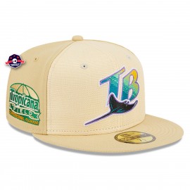 59Fifty Tampa Bay Rays New Era Cappuccio - - Rafia - Crema