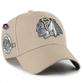 Chicago Blackhawks Cap '47 - - MVP Sure Shot - Khaki