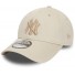 New Era 39Thirty Cappuccio - -New York Yankees - Crema - Contorno