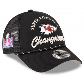 Kansas City Chiefs Cappello 9forty - - Campioni del Super Bowl LVIII - Parata Nera - New Era