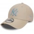 9Forty New Era Berretto -New York Yankees - League Essential - Grigio chiaro