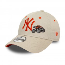 9Forty New Era Berretto per bambini - -New York Yankees - Grafica - Marrone chiaro