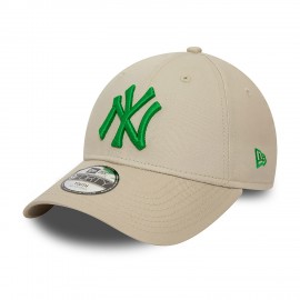 9Forty New Era Berretto -New York Yankees - League Essential - Bambini - Beige chiaro