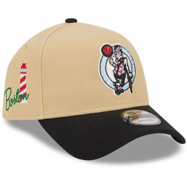 New Era Boston Celtics 9Forty Cappuccio - - - Toppa laterale città - Cream Soda