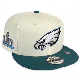 9Fifty Philadelphia Eagles Superbowl Tappo - - - Goccia Cromo NFL