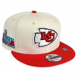 9Fifty Kansas City Chiefs Superbowl Tappo - - - Goccia Cromo NFL