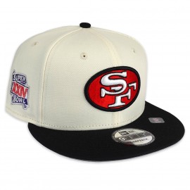 9Fifty San Francisco 49ers Superbowl Tappo - - - Goccia Cromo NFL