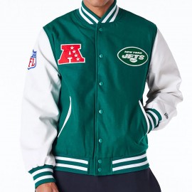 New Era Giacca -New York Jets - Toppa Varsity NFL - Verde
