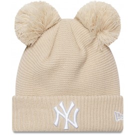 New Era Cappello a doppio pompon - -New York Yankees - Donne - Beige chiaro