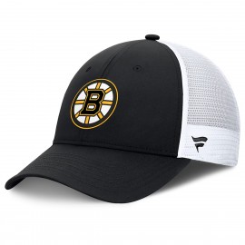 Cappello Fanatics - Boston Bruins - Authentic Pro - Trucker - Nero