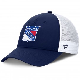 Cappello Fanatics - New York Rangers - Authentic Pro - Trucker - Blu Navy
