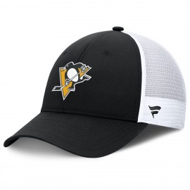 Cappello Fanatics - Pittsburgh Penguins - Authentic Pro - Trucker - Nero