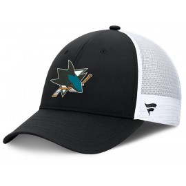 Cappello Fanatics - San Jose Sharks - Authentic Pro - Trucker - Nero