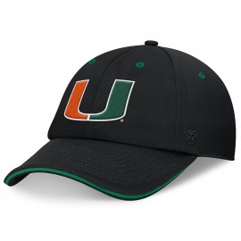 Cappello NCAA - Miami Hurricanes - Destrutturato - Nero - Marca TOW