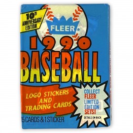 Pack Fleer - Baseball '90 - 10° Anniversario - 15 Trading Cards