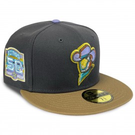 Cappello New Era 59Fifty Sugar Land Space Cowboys Drop MiLB Grigio e Marrone