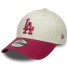 Cappellino New Era 9Forty - Los Angeles Dodgers - Side Script - Crema