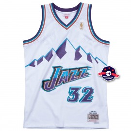Utah Jazz Maglia NBA - Karl Malone - - Bianco