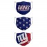 Maschere in tessuto - New York Giants - Set di 3