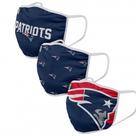 New England Patriots Maschere in tessuto - Set di 3