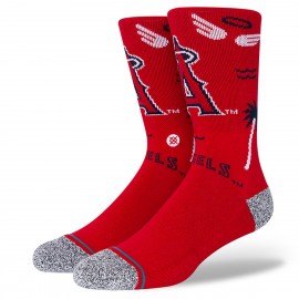 Los Angeles Angels Landmark Calzini - - Rosso- Stance