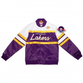 Los Angeles Lakers Giacca di raso - - Scrittura speciale - Mitchell and Ness
