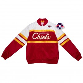 Kansas City Chiefs Giacca di raso - - Scrittura speciale - Mitchell and Ness