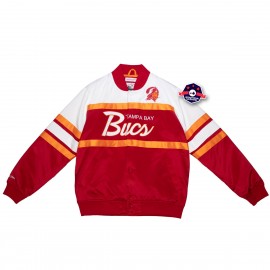 Tampa Bay Buccaneers Giacca di raso - - Scrittura speciale - Mitchell and Ness