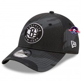 Brooklyn Nets Cappello - - Camo Nero - 9Forty