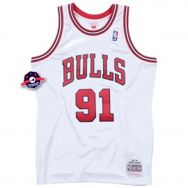 Chicago Bulls Maglia NBA - Dennis Rodman - - Bianco