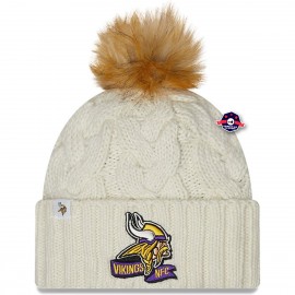 Minnesota Vikings Sideline Coccarda con pompon - - New Era