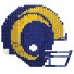 Los Angeles Rams Puzzle 3D BRXLZ - Casco della - NFL