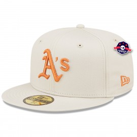 New Era Oakland Athletics 59Fifty League Essential Cappuccio - - - - Crema