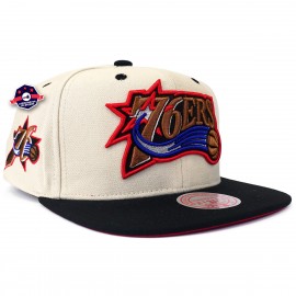 Philadelphia 76ers Cappello - - Bianco sporco bicolore - Mitchell & Ness