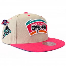 San Antonio Spurs Cappello - - Bianco sporco bicolore - Mitchell & Ness