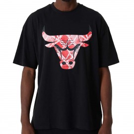 Chicago Bulls Infill Maglietta NBA - - Grafica nera - New Era
